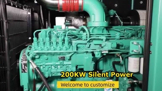 200 kW leise Generator-Stromversorgungslösung