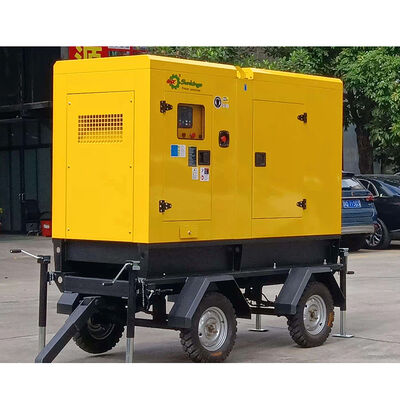 kaufen SHX 50KVA Silent Diesel Generator Set with Trailer High Performance Manufacturer Power Plants Backup Electricity for Home Use online manufacture