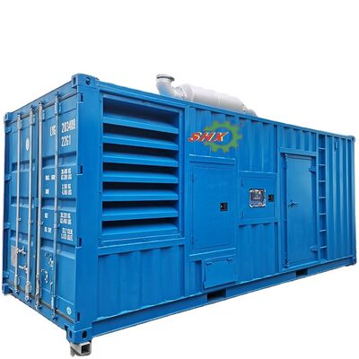 kaufen Wasserkühlung 1375 KVA 1100KW schallgedämmter Dieselgenerator containerisiert 40HQ ATS 24V DC Start online manufacture