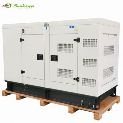 Kompakter geräuscharmer UK für Super Silent Dieselgenerator Stamford ATS 100 kVA Dreiphasig 80 kW Nennleistung 24 V DC Elektrostart