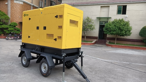 230V 500 Kilowatt-Anhänger-Dieselgeneratoren Protable-Mobile-super stilles Kraftwerk