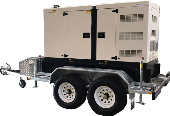 300 Kilowatt-Anhänger-Dieselgeneratoren Perkins 400 KVA-Generator mit vier Rädern